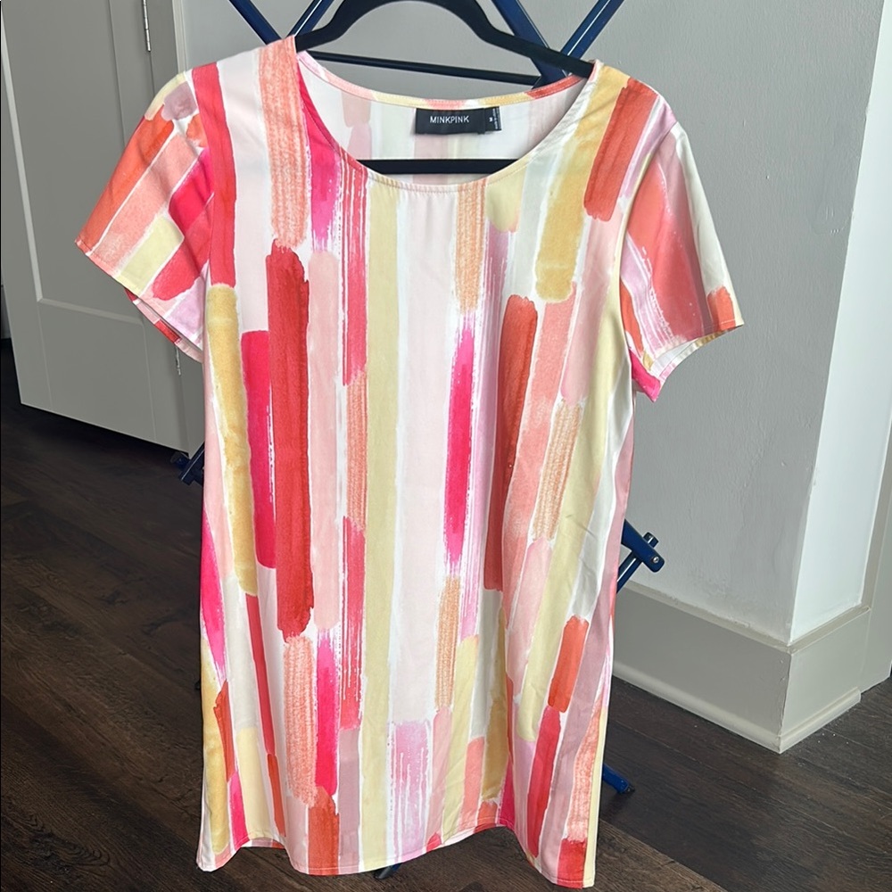 MINKPINK Pink and Orange Dress